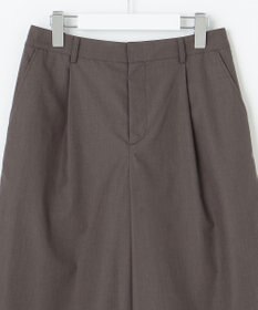 J.PRESS LADIES S 【洗える】ソフトシャンブレー ワイド パンツ