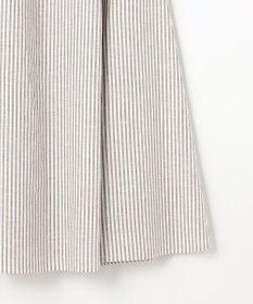 J.PRESS LADIES L リネンMIX ストライプ フレア スカート