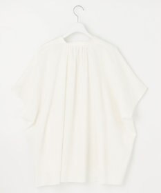 UNFILO 【洗える】リネンレーヨン　スキッパーシャツ