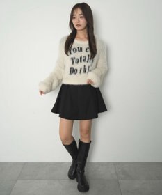 WEGO ハイウエストフレアスカパン