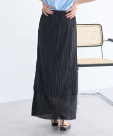 earth music&ecology プリーツレイヤードライクスカート