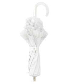 MOONBAT ランバン オン ブルー 晴雨兼用日傘 折りたたみ傘 ビジュー付きオーガンジーフリル 遮光 遮熱 UV