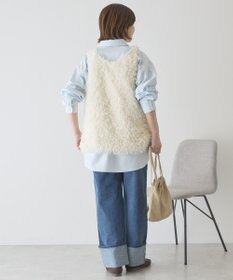 AMERICAN HOLIC 【選べる丈】フェザーVネックベスト