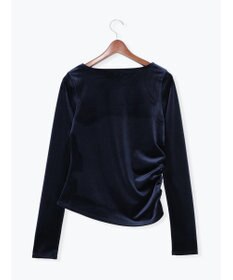 Te chichi ベロアサイドギャザートップス