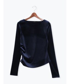 Te chichi ベロアサイドギャザートップス