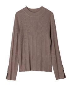 earth music&ecology 袖パールハイネックリブプルオーバー