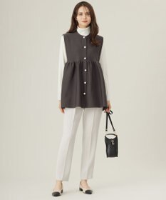 自由区 L 【19号サイズまで展開・カタログ掲載・セットアップ対応】トリアセダブルクロステーパード パンツ