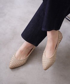 Pointer 本革編み込みパンプス