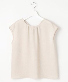 自由区 S 【洗える】ラスティックメッシュバックボウタイ ブラウス