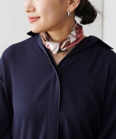 Marca 【Marcaオリジナル】色面シルエット馬車 小判スカーフ シルクツイル