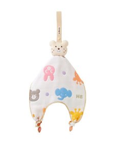 MIKI HOUSE HOT BISCUITS 6重織ガーゼ　マスコットラトル