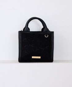 Maison de FLEUR EC限定フラワーレース2Wayスクエアトートバッグ