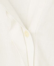 UNFILO 【洗える】リネンレーヨン　スキッパーシャツ