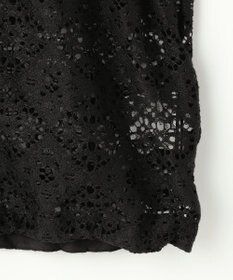 自由区 【WEB限定・1枚で華やぐ・旬スタイル】テクスチャーレーシージップ パーカー