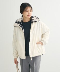 Green Parks リバーシブルプリント柄ボアブルゾン