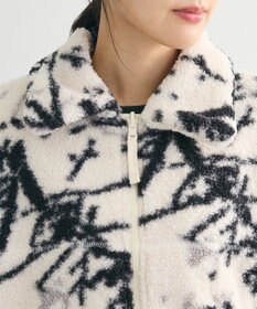 Green Parks リバーシブルプリント柄ボアブルゾン