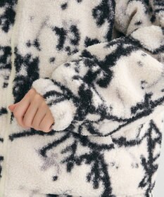 Green Parks リバーシブルプリント柄ボアブルゾン