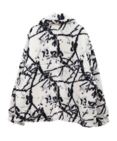 Green Parks リバーシブルプリント柄ボアブルゾン