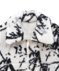 Green Parks リバーシブルプリント柄ボアブルゾン