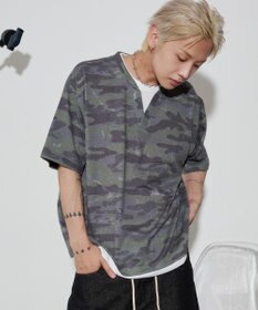 WEGO 【ユニセックス着用ITEM】キーネックフェイクレイヤードT（SS）