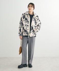 Green Parks リバーシブルプリント柄ボアブルゾン