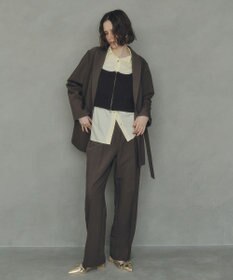 YECCA VECCA 2wayアシメデザインロングジャケット