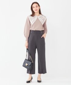 ANY SIS 【2WAY】レース襟付き ニット