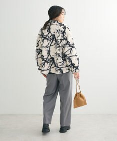 Green Parks リバーシブルプリント柄ボアブルゾン