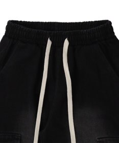 WEGO 【ウエストゴム】ドローコードウオッシュドカーゴデニム