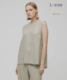 BEIGE， 【L-size】CAROLE / クルーネックブラウス