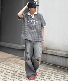 WEGO 【ユニセックス着用ITEM】チェックゲームシャツ