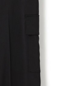 ICB L 【スマートバック仕様・洗える】ストレッチダブルサテン カーゴパンツ