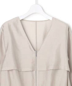 ICB 【先行予約・WEB限定カラーあり】 リヨセルナイロンワッシャー Vネックブルゾン