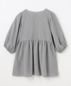 ANY 【WEB限定/洗濯機可】サッカーギャザーペプラムブラウス