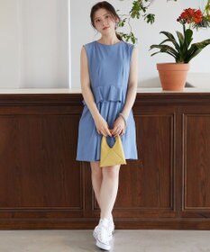 Feroux 【接触冷感・UVカット・吸水速乾】ラッシュガードペプラム オールインワン