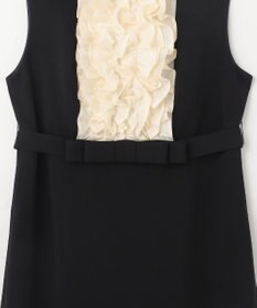 GRACE CONTINENTAL シアーラッフルロングドレス