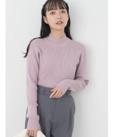 earth music&ecology やわらかタッチハイネックリブプルオーバー