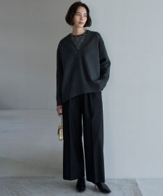 UNFILO コットンカシミヤ クルーネックカットソー