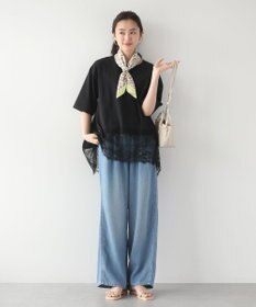 Green Parks 裾イレヘムレースプルオーバー