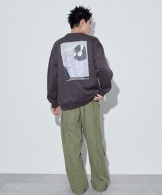 WEGO 【ユニセックス着用ITEM】ガールイラストグラフィックプルオーバー