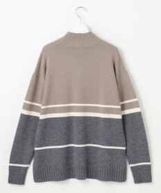 自由区 ウールカシミヤブレンドハイネック ニット