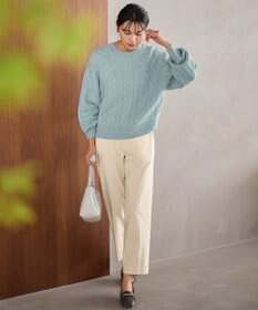 ANY L 【ウエストゴム】裏起毛ハイストレッチパンツ