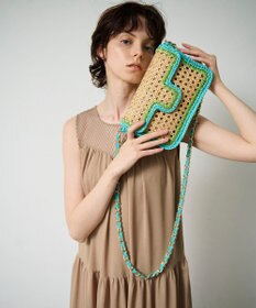 GRACE CONTINENTAL Caterina bertini チェーンカゴバッグ