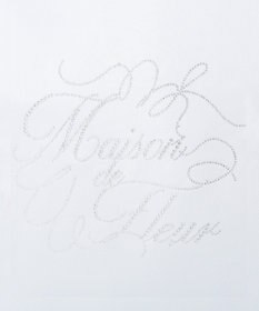 Maison de FLEUR サテンラインストーントートバッグ