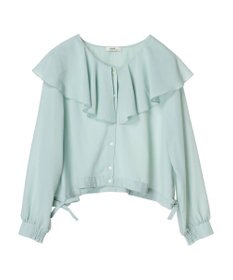 earth music&ecology ラッフルシアードロストブラウス