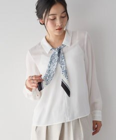 YECCA VECCA スカーフ付きブラウス