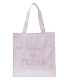 Maison de FLEUR リボンレオパードスクエアトートバッグ