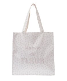 Maison de FLEUR リボンレオパードスクエアトートバッグ