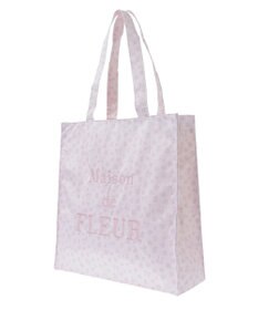Maison de FLEUR リボンレオパードスクエアトートバッグ