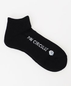 PW CIRCULUS 【MEN】【土踏まずをサポート】ロゴ ショートソックス